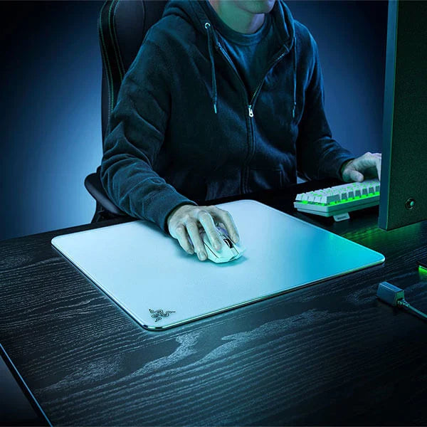 RAZER Atlas Tempered Glass Large White Mousepad