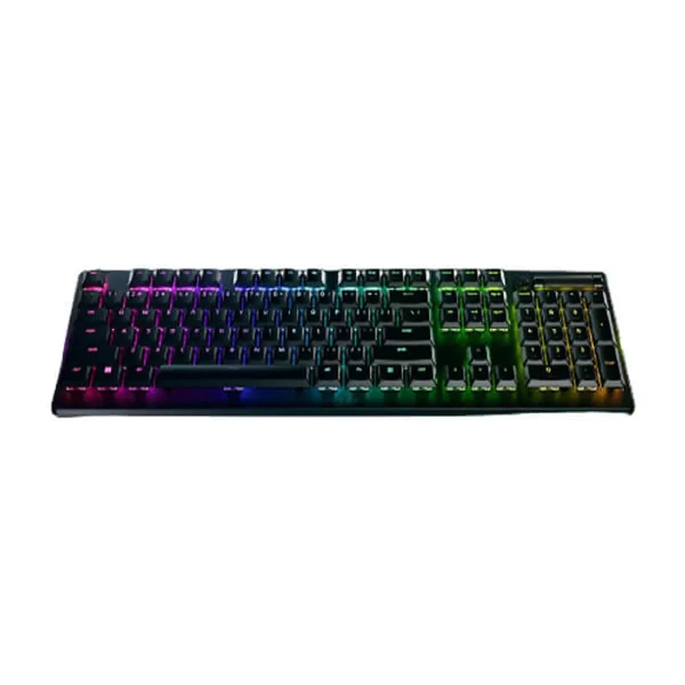 RAZER DeathStalker V2 Pro RGB Full Size Wireless + Bluetooth Gaming Keyboard ( Clicky Purple Switch )