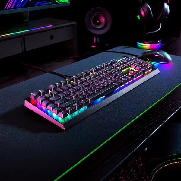 RAZER BlackWidow V4 X RGB Full Size Mechanical Wired Gaming keyboard ( Clicky Green Switch )