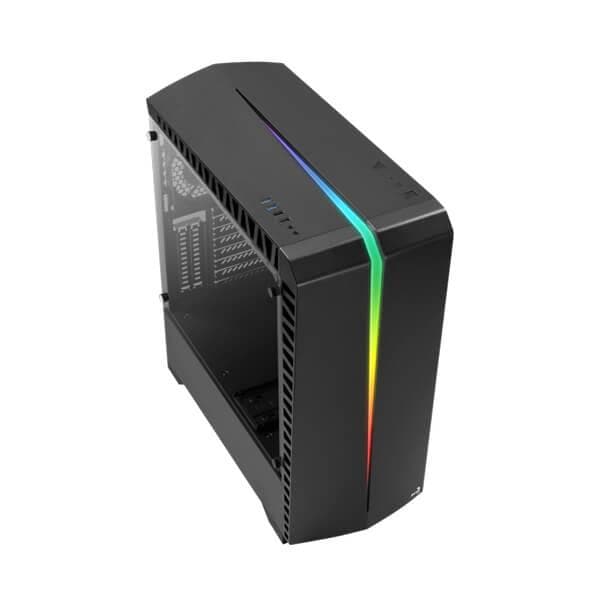AEROCOOL Scar RGB ATX Mid Tower Cabinet (Black)