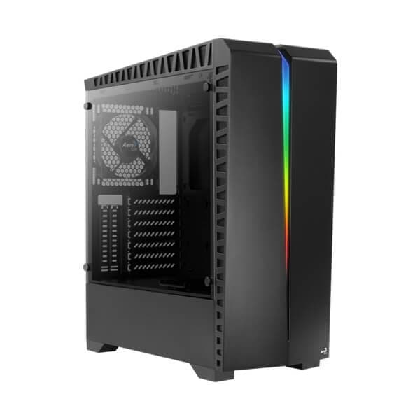 AEROCOOL Scar RGB ATX Mid Tower Cabinet (Black)