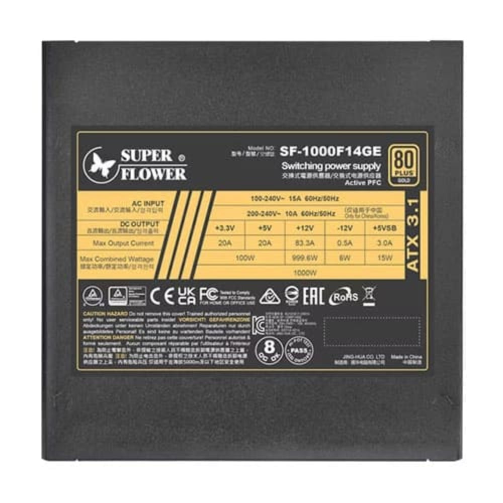 SUPER FLOWER Leadex III 1000W UP 80+ Gold ATX 3.1 Fully Modular Power Supply (1000W )