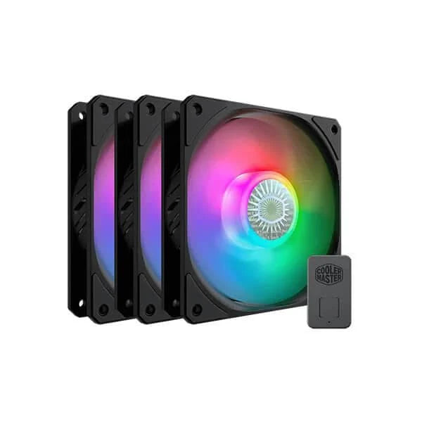 COOLER MASTER Sickleflow 120mm ARGB Cabinet Fans ( Black ) ( Triple Pack )