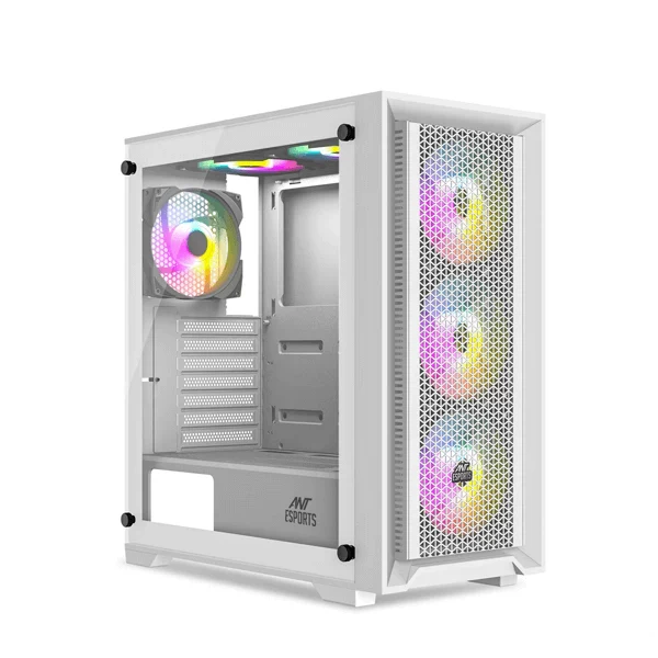 ANT ESPORTS SX7 ARGB ATX Mid Tower Cabinet (White)