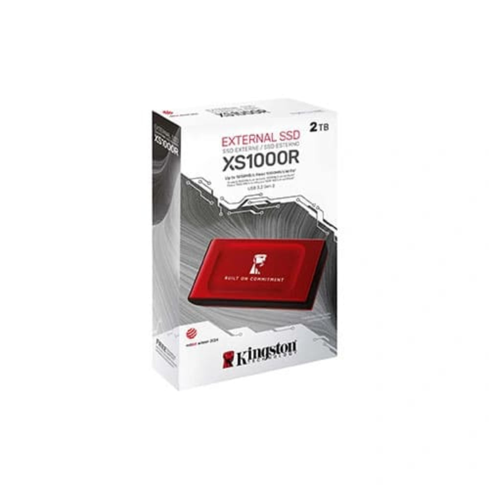 KINGSTON XS1000 2TB USB Gen2 External Solid State Drive ( SSD ) ( RED )