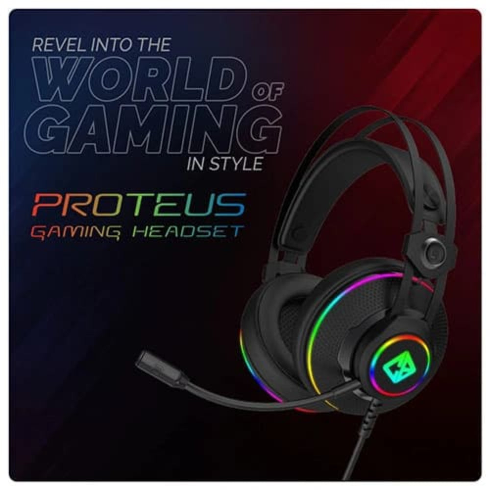 COSMIC BYTE Proteus RGB Wired 7.1 Surround Gaming Headphone with Mic ( Black )