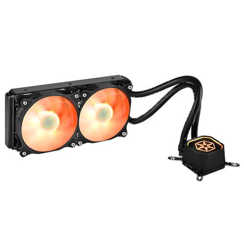 SILVERSTONE SST-TD02-RGB 240mm CPU Liquid Cooler (Black)