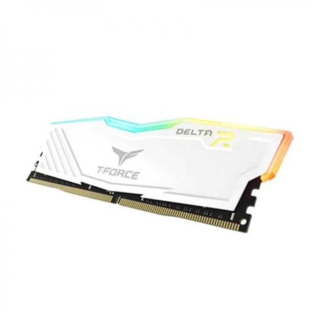 TEAMGROUP T-Force Delta RGB 8GB ( 8GB x 1 ) 3200MHz DDR4 RAM ( White ) ( CL16 )