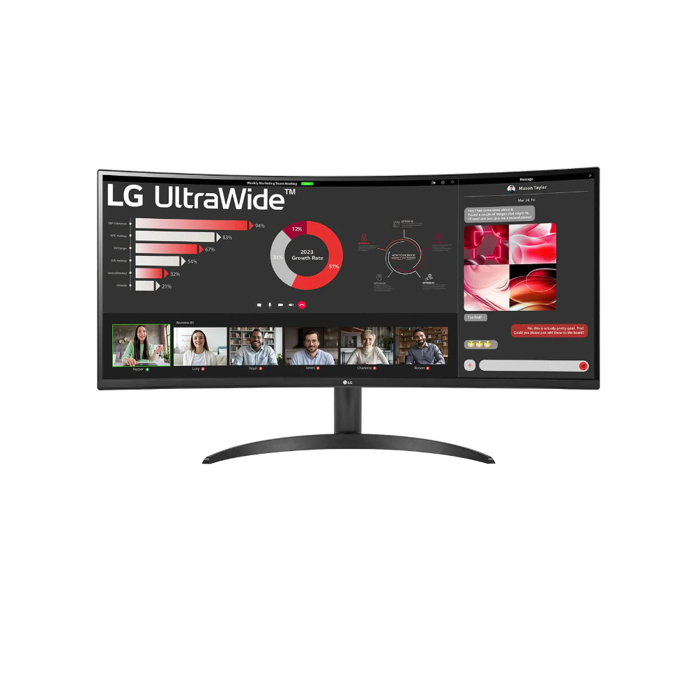 LG 34WR50QC-B 34 Inch 2K QHD 100Hz VA Panel 99% SRGB 5MS AMD Freesync Curved Gaming Monitor