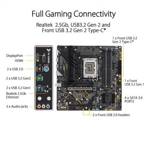 ASUS TUF Gaming B660M-E DDR4 Intel Motherboard