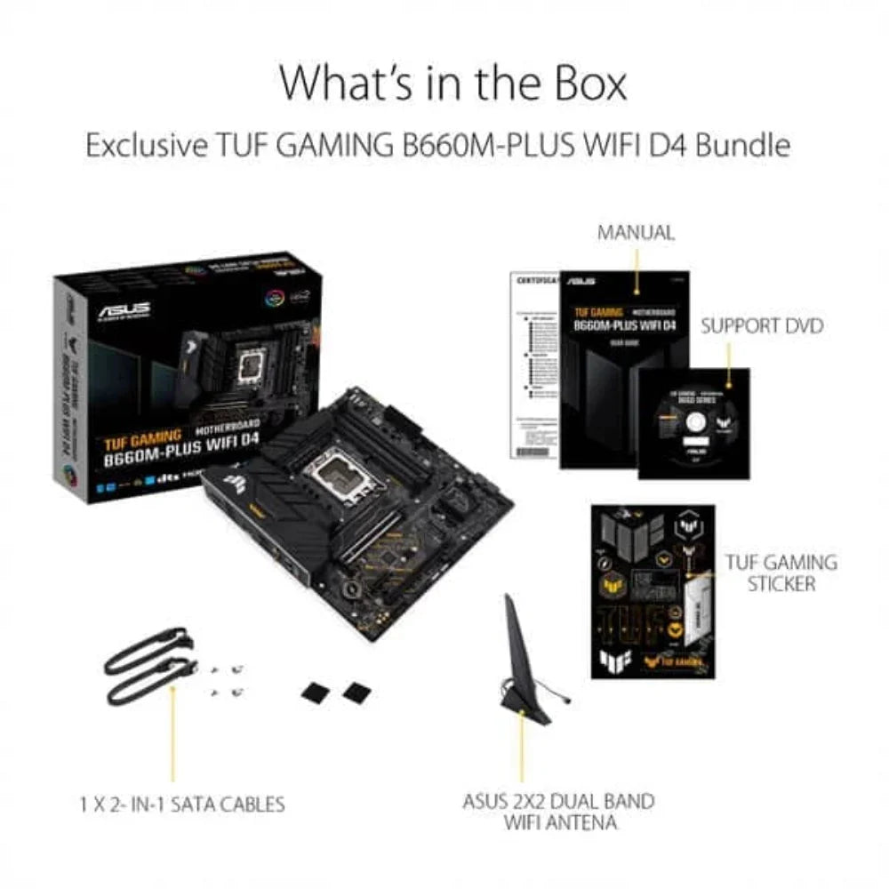ASUS TUF Gaming B660M Plus Wifi DDR4 Intel Motherboard