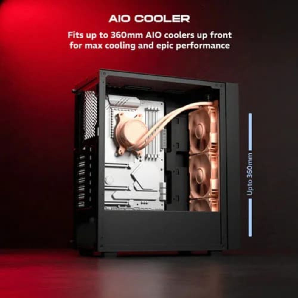 DAWG V 350 MATX Mid Tower Cabinet (Black)