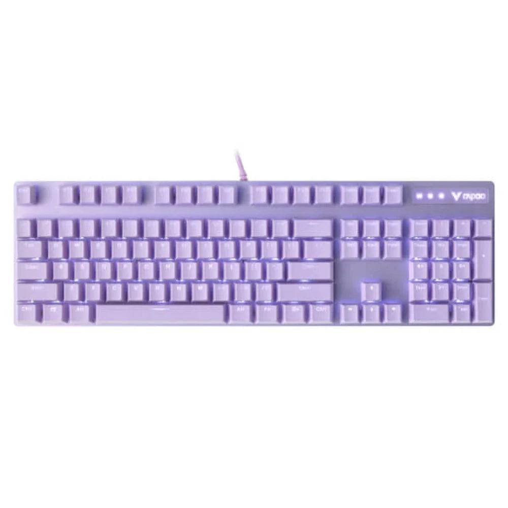 RAPOO V500 Pro RGB Mechanical Wired Gaming Keyboard ( Purple ) ( Mechanical Switches )