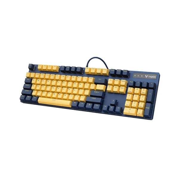 RAPOO V500 Pro Mechanical Full Size Gaming Keyboard ( Yellow / Blue )