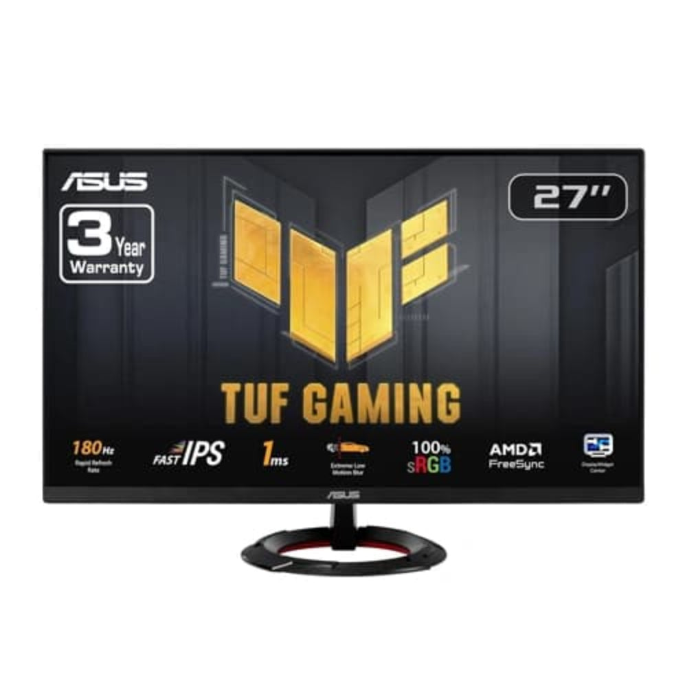 ASUS TUF VG279Q3R 27 Inch FHD 180Hz IPS Panel 100% SRGB 1MS AMD FreeSync Gaming Monitor