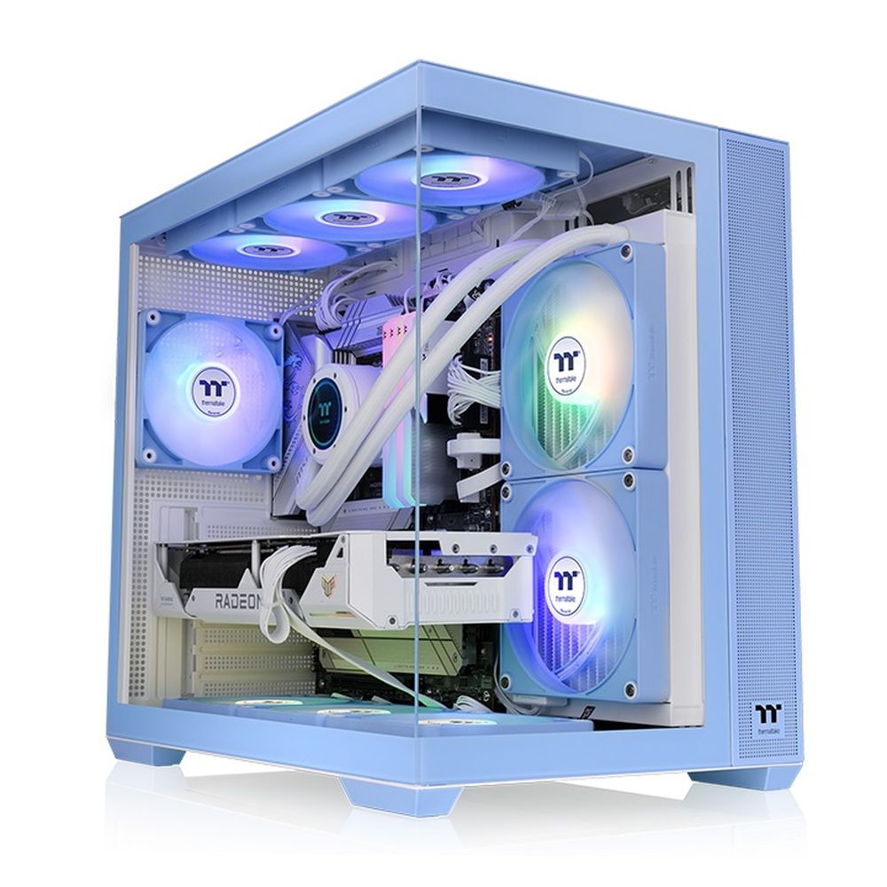 THERMALTAKE View 380 TG ARGB ATX Mid Tower Cabinet ( Hydrangea Blue )