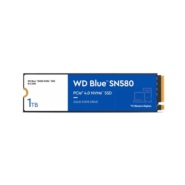 WESTERN DIGITAL Blue SN580 1TB M.2 NVME Gen4 Internal Solid State Drive ( SSD )