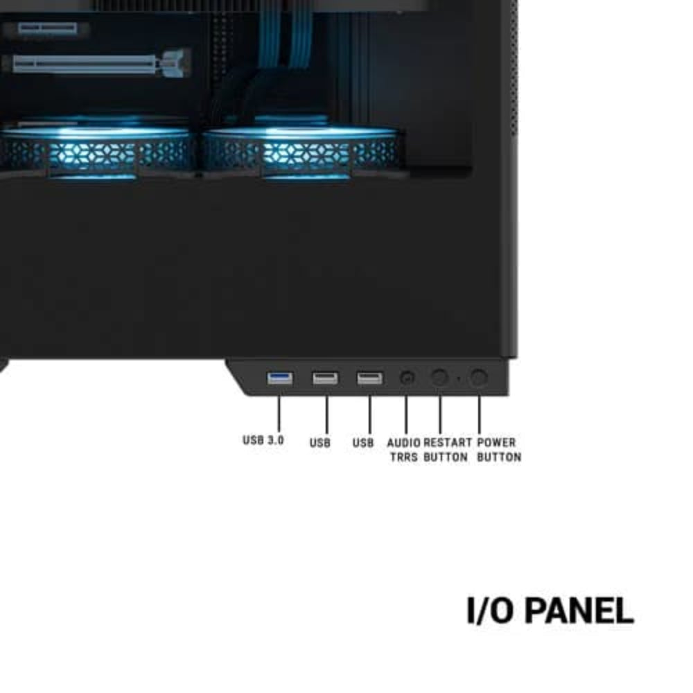 ANT ESPORTS X2 LCD ARGB ATX Mid Tower Cabinet (Black)
