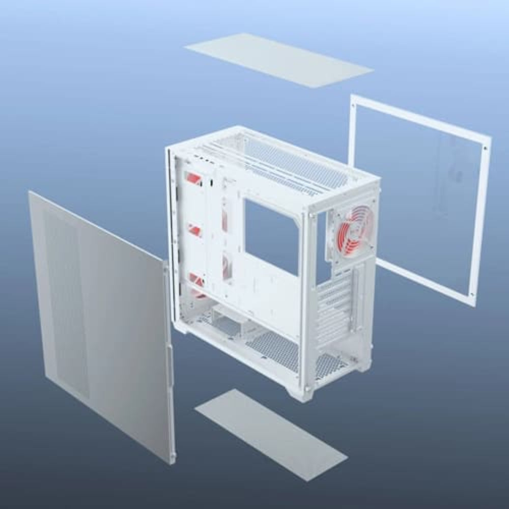 DAWG X 540 ARGB EATX Full Tower Cabinet ( White )