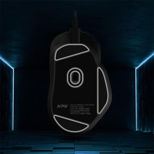 ADATA XPG Alpha RGB Ergonomic Wireless Gaming Mouse ( BLACK-ALPHAWL-BKCWW ) (16000 DPI / 6 Macro Buttons) ( Black )