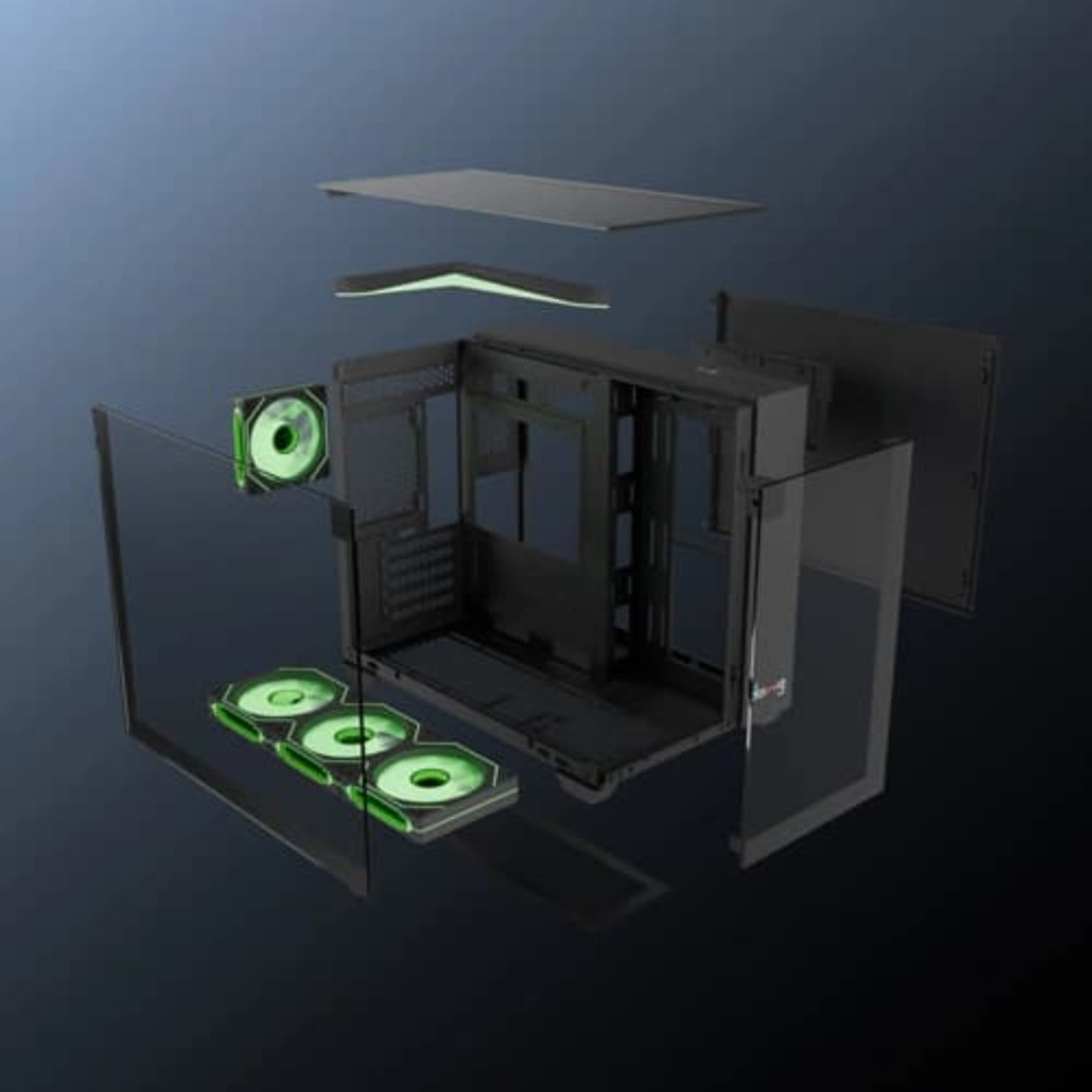 DAWG Y 740 ARGB MATX Mini Tower Cabinet ( Black )