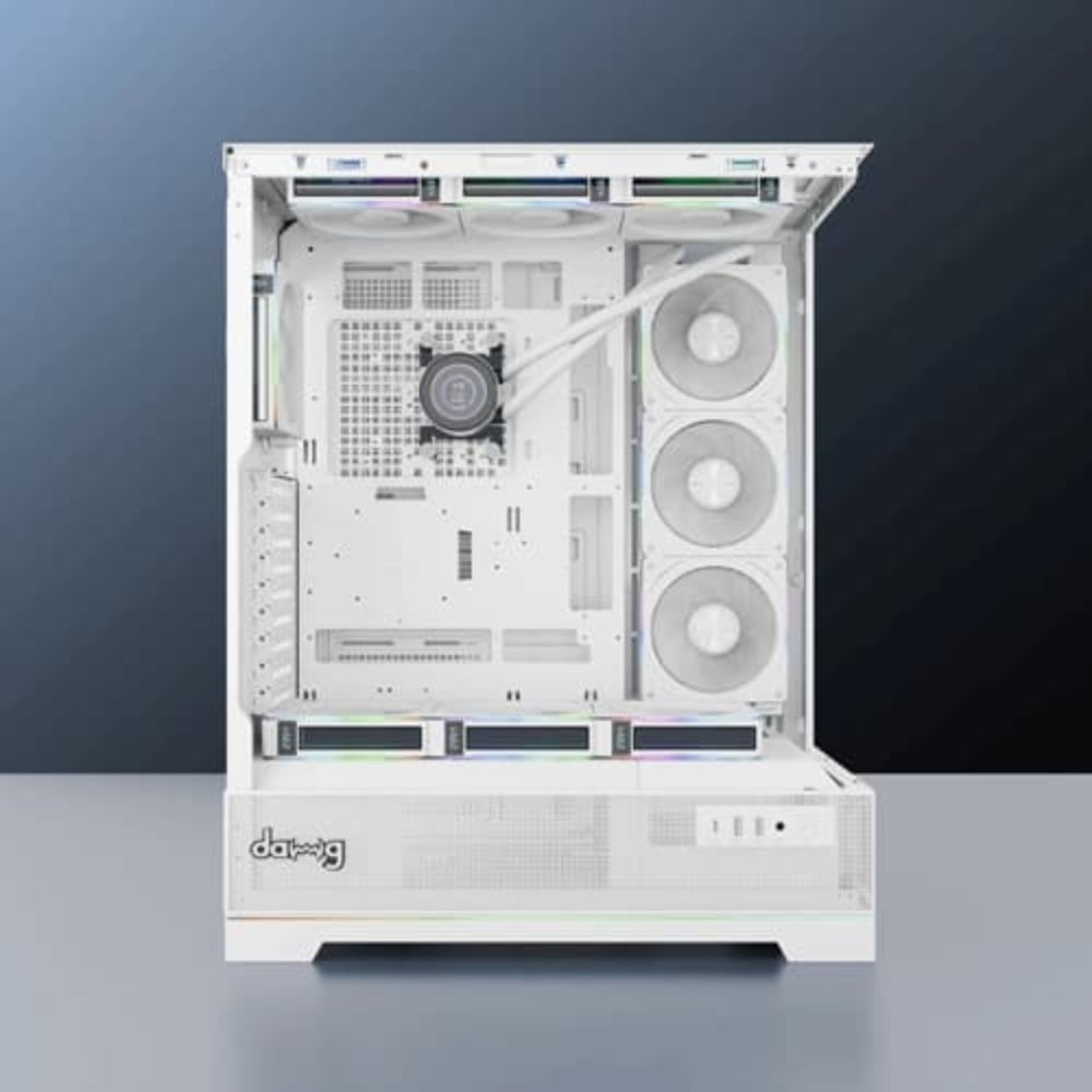DAWG Y 990 ARGB EATX Mid Tower Cabinet (White)