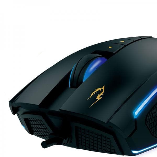 GAMDIAS Zeus P1 Wired Ergonomic RGB Gaming Mouse ( ZEUS-P1-RGB ) ( 12000DPI / 8 Macro Buttons ) ( Black )