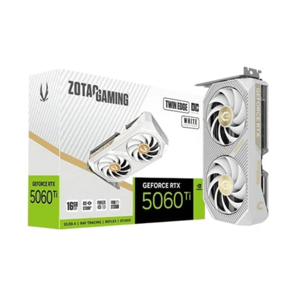 ZOTAC Gaming Geforce RTX 5060 Ti Twin Edge OC White 16GB NVIDIA Graphic Card