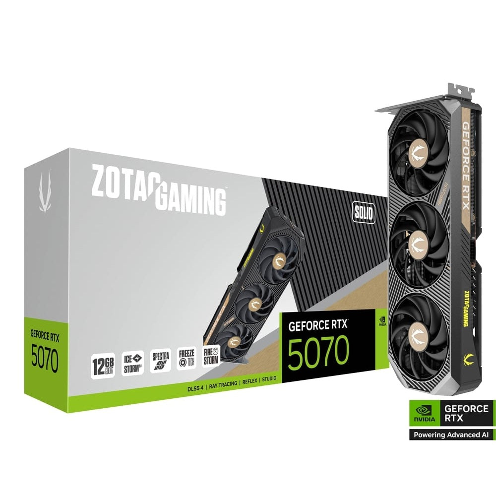 ZOTAC GAMING GeForce RTX 5070 Solid 12GB Nvidia Graphic Card