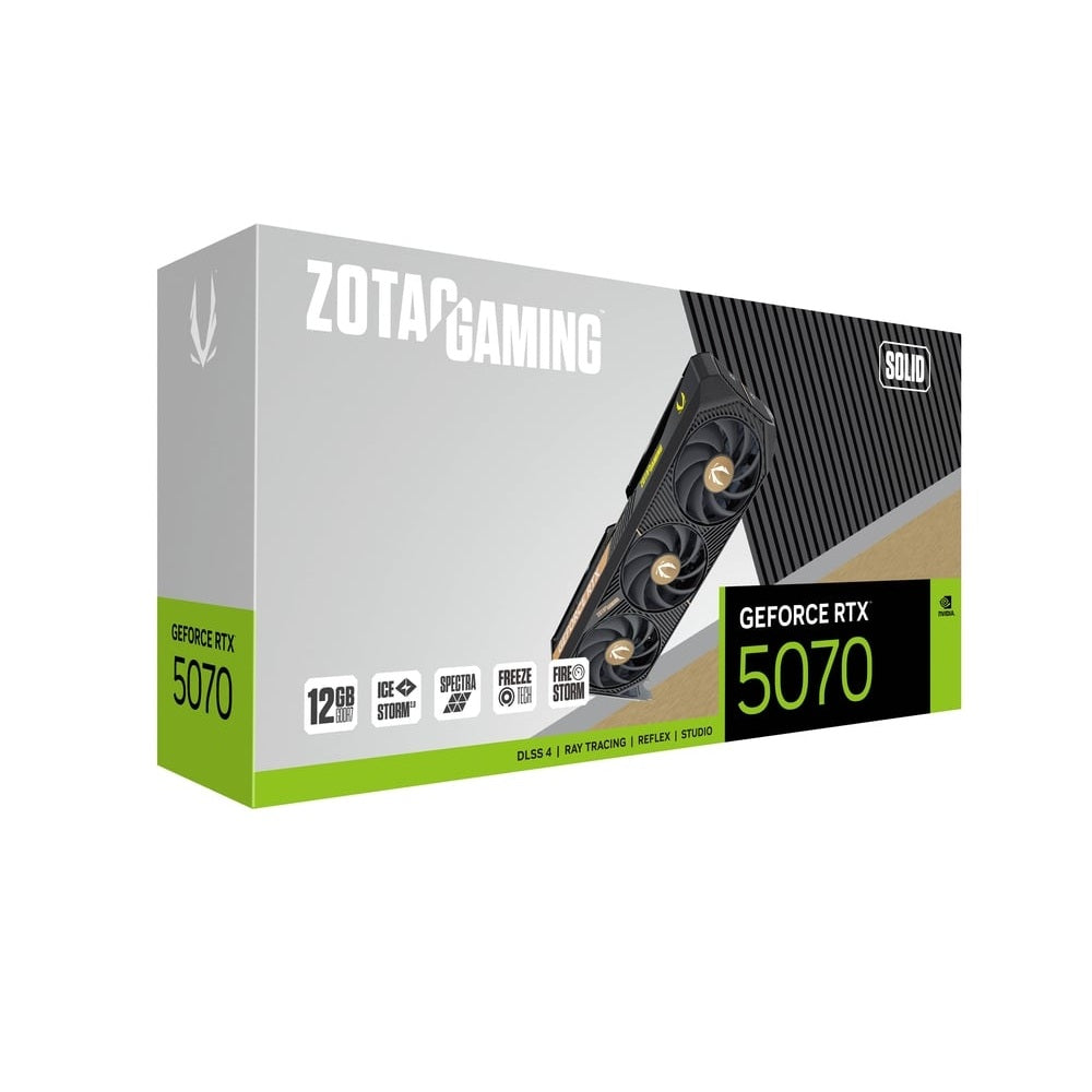 ZOTAC GAMING GeForce RTX 5070 Solid 12GB Nvidia Graphic Card