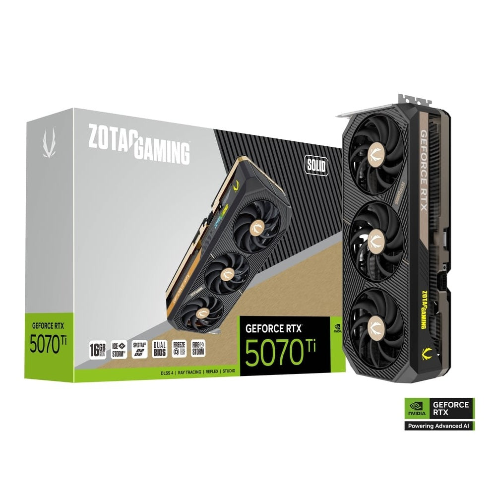 ZOTAC GAMING GeForce RTX 5070 Ti Solid 16GB Nvidia Graphic Card