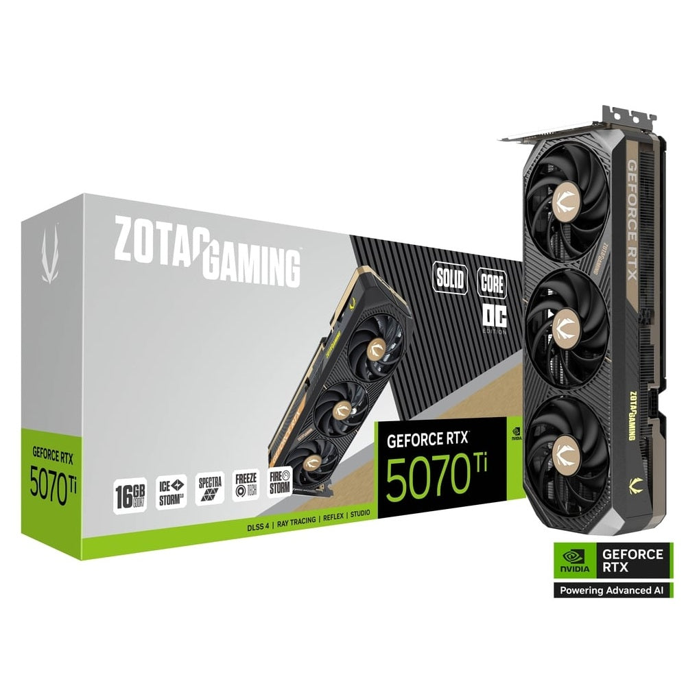 ZOTAC GAMING GeForce RTX 5070 Ti Solid Core OC 16GB Nvidia Graphic Card