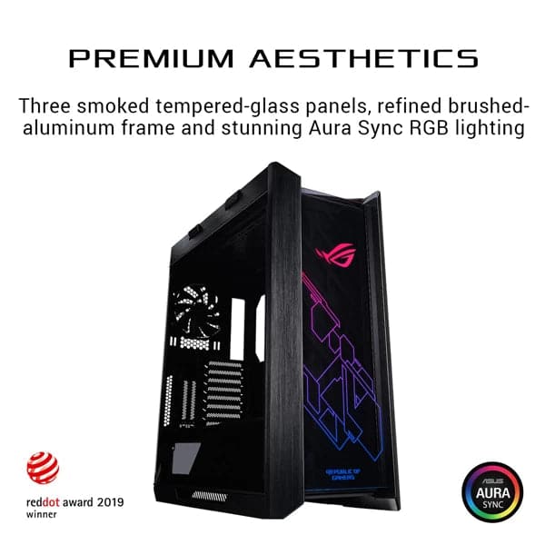 ASUS ROG Strix Helios GX601 RGB EATX Mid Tower Cabinet (Black)