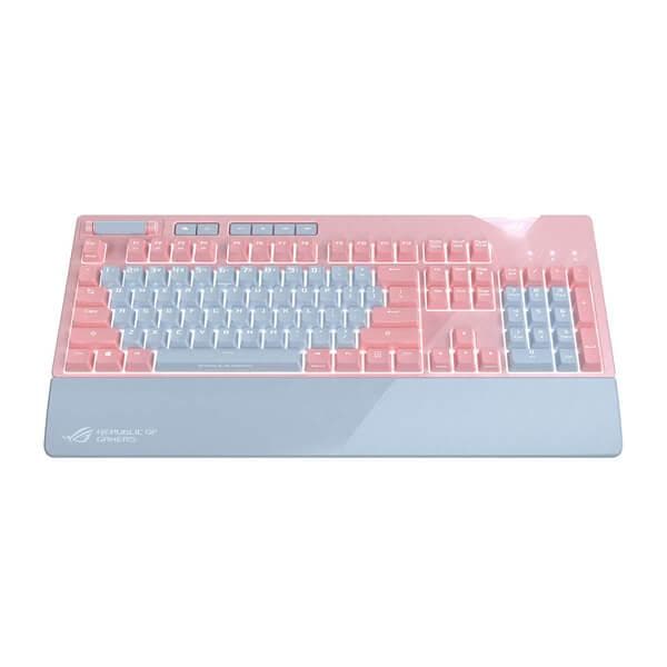 ASUS ROG Strix Flare PNK Ltd Full Size Mechanical Gaming Keyboard ( Black) ( Cherry MX Red Switch )