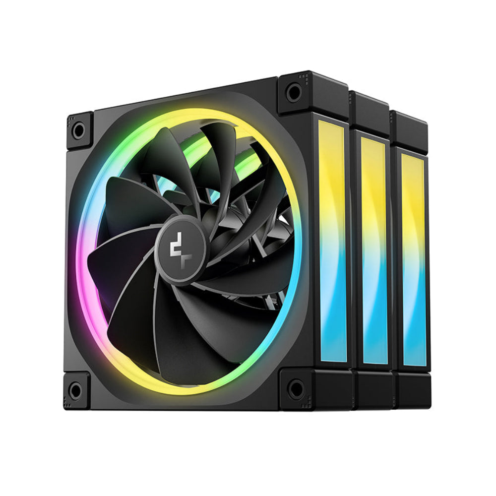 DEEPCOOL FL12R 3 in 1 ARGB Cabinet Fan ( Black ) ( Triple Pack )