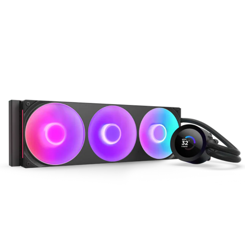 NZXT Kraken Plus 360 RGB 360mm CPU Liquid Cooler ( With LCD Display ) ( Black )