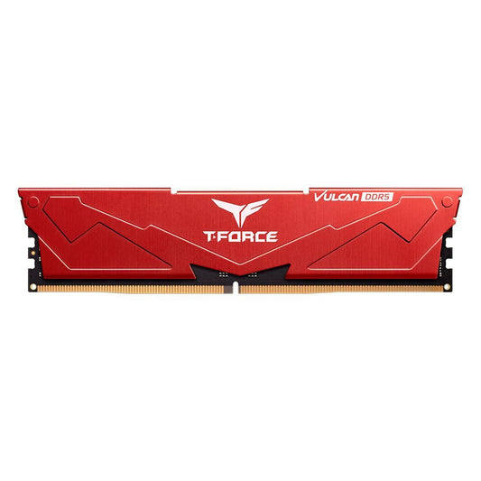 TEAMGROUP T-Force Vulcan 8GB ( 8GB x 1 ) 5200MHz DDR5 Ram (Red) ( CL40 )