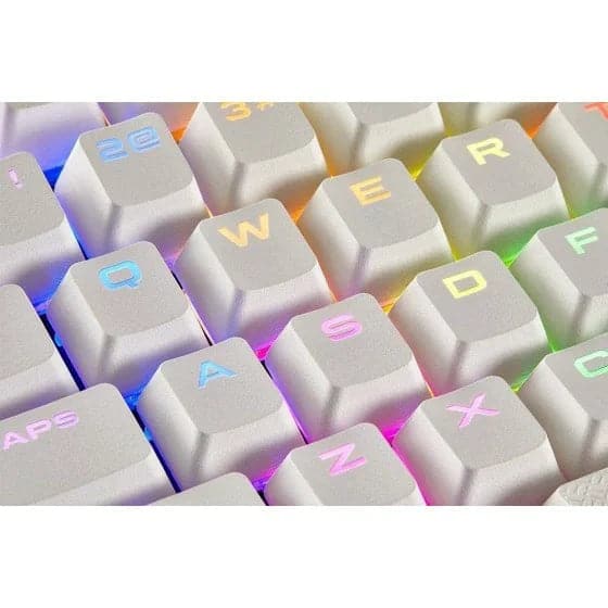 CORSAIR Gaming PBT Double shot Keycaps Full 104/105-Keyset ( White )