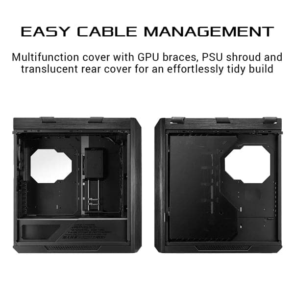 ASUS ROG Strix Helios GX601 RGB EATX Mid Tower Cabinet (Black)