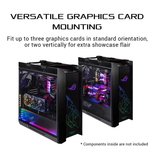 ASUS ROG Strix Helios GX601 RGB EATX Mid Tower Cabinet (Black)