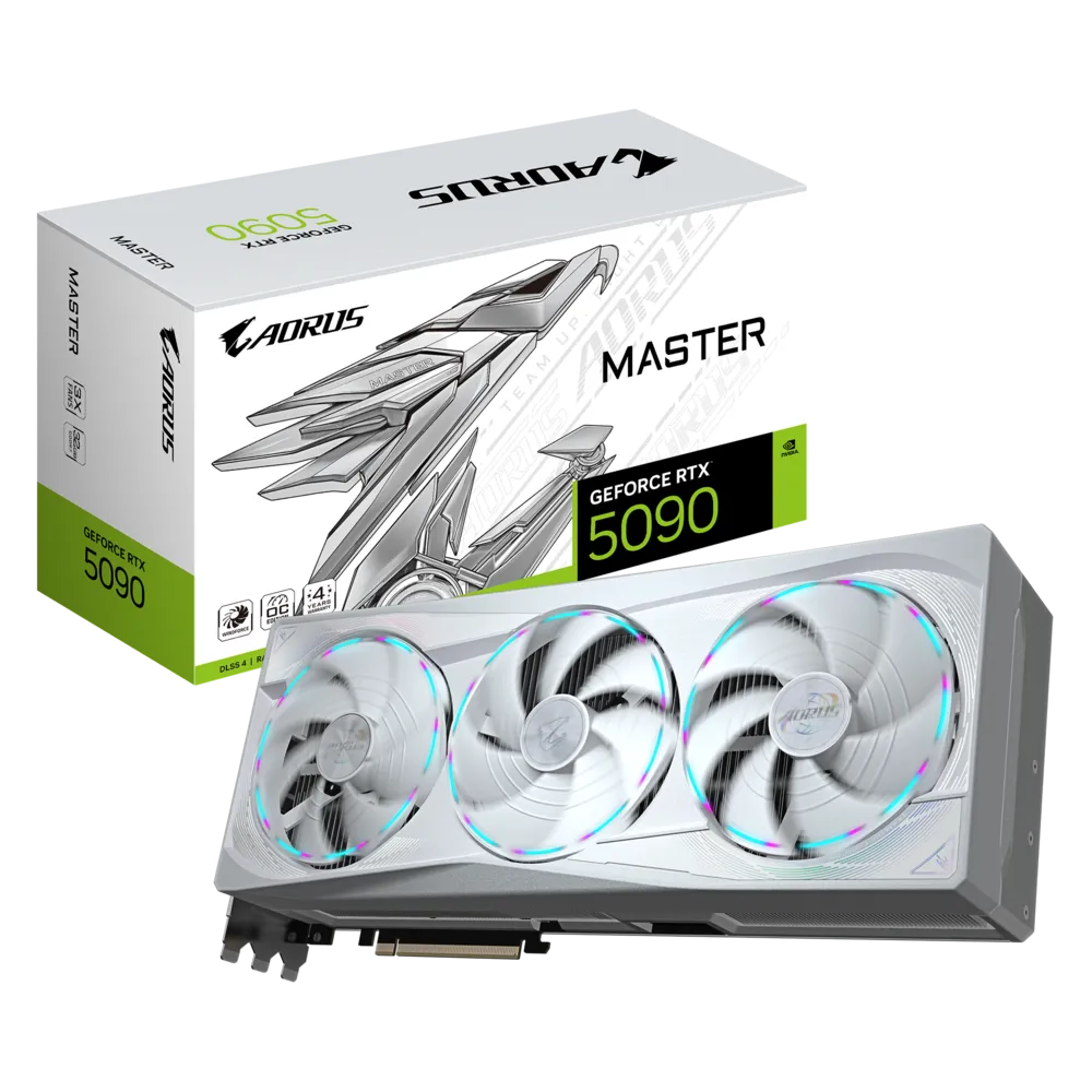 GIGABYTE Aorus GeForce RTX 5090 Master ICE 32GB White Nvidia Graphic Card