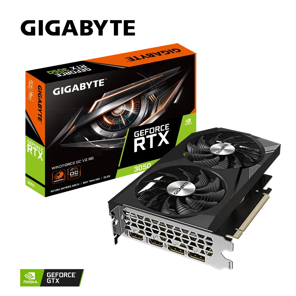 GIGABYTE GeForce RTX 3050 WindForce OC V2 8GB Nvidia Graphic Card