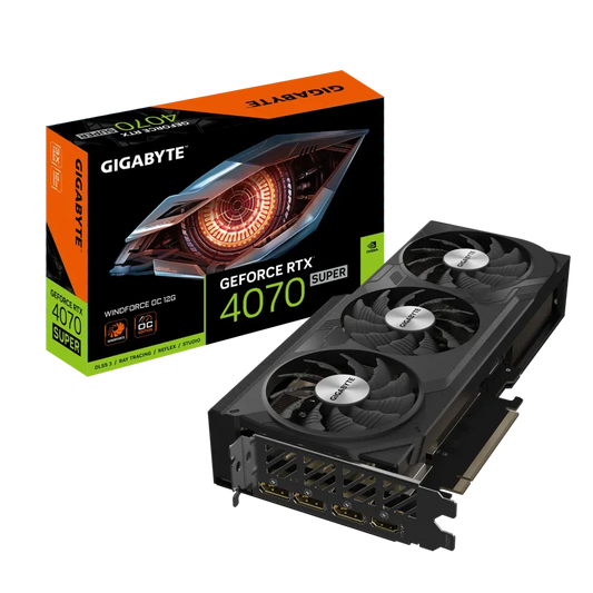GIGABYTE GeForce RTX 4070 Super Windforce OC 12GB Nvidia Graphic Card