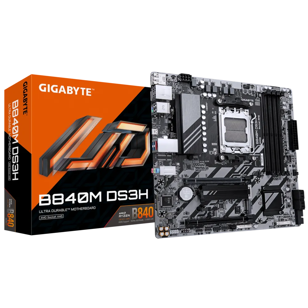 GIGABYTE B840M DS3H AMD Motherboard