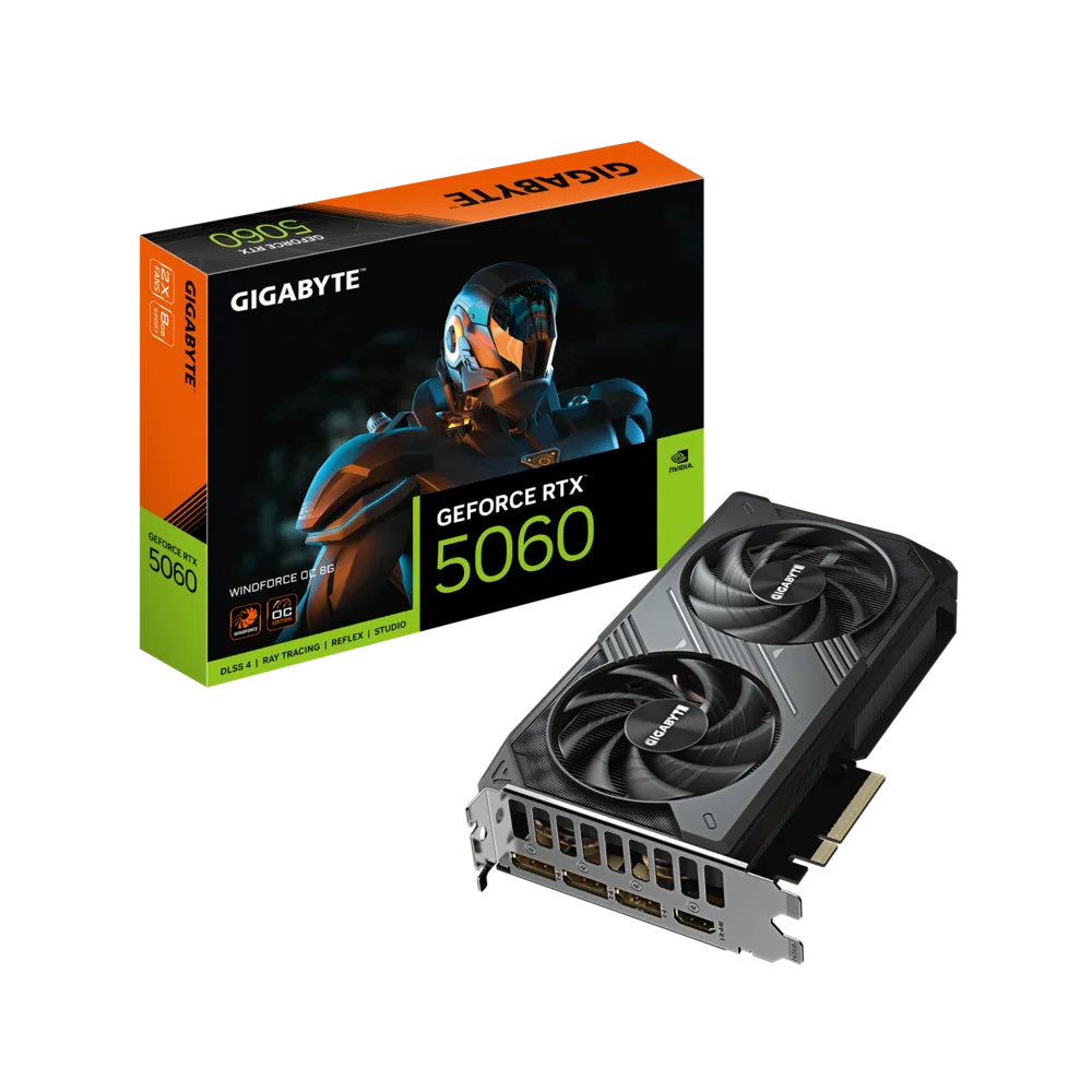 GIGABYTE Geforce RTX 5060 WindForce OC 8GB NVIDIA Graphic Card