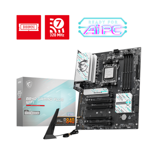 MSI B840 Gaming Plus Wifi DDR5 AMD Motherboard