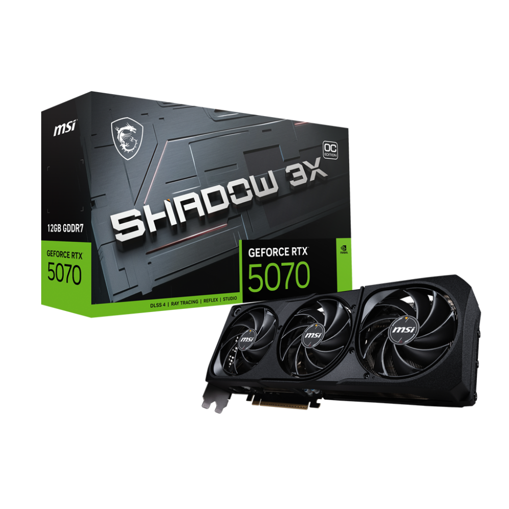 MSI GeForce RTX 5070 Shadow 3X OC 12GB Nvidia Graphic Card
