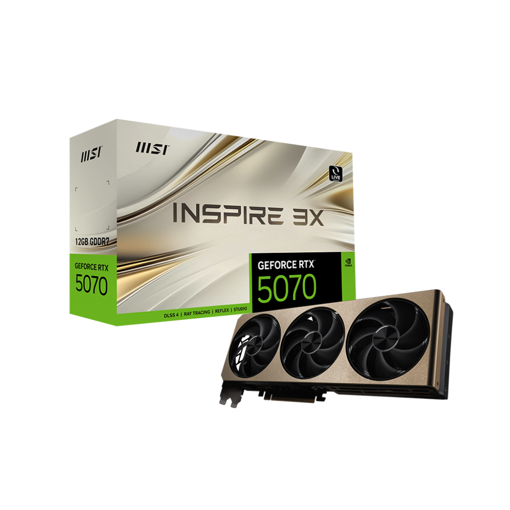 MSI GeForce RTX 5070 Inspire 3X 12GB Nvidia Graphic Card