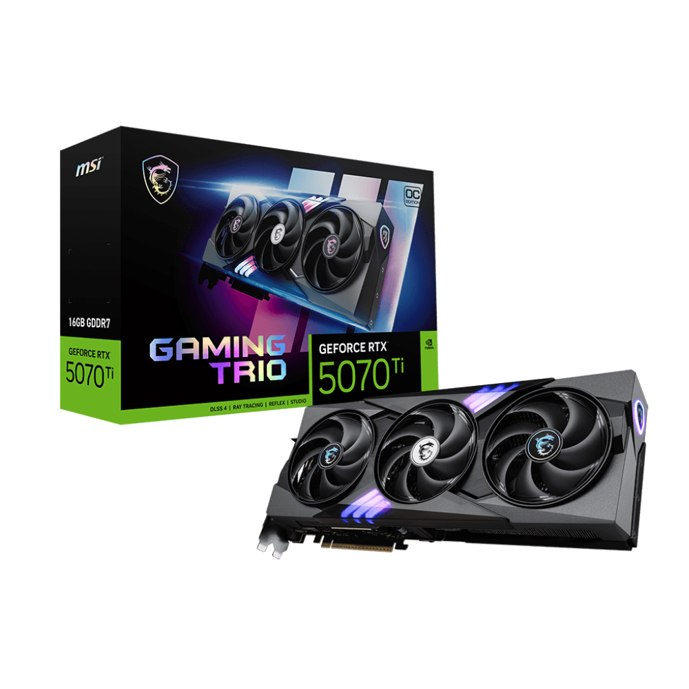 MSI GeForce RTX 5070 Ti Gaming Trio OC 16GB Nvidia Graphic Card