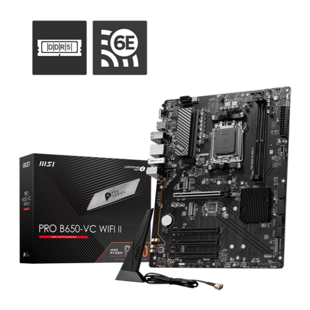 MSI Pro B650-VC Wifi II DDR5 AMD Motherboard
